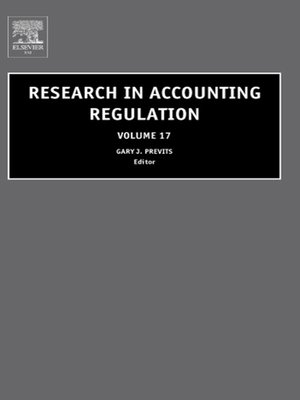 cover image of Research in Accounting Regulation